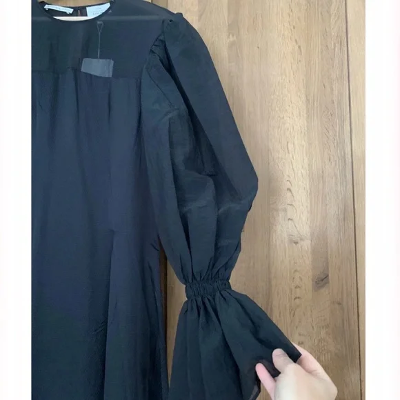 Rejina Pyo Little Black Silk Dress NWT 06 - Picture 3 of 8